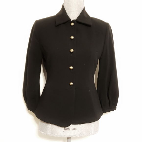 Cabi Black Abbott Fitted Button Down Jacket - Picture 2 of 6